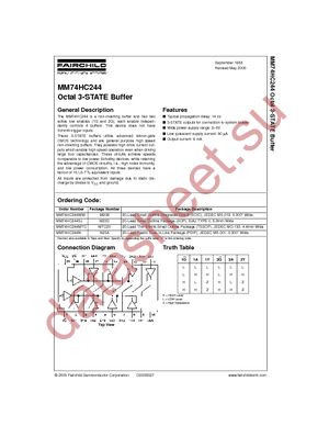 MM74HC244N datasheet  